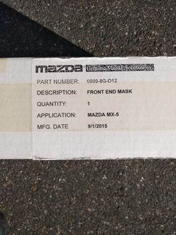 Mazda MX 5 Front Mask
