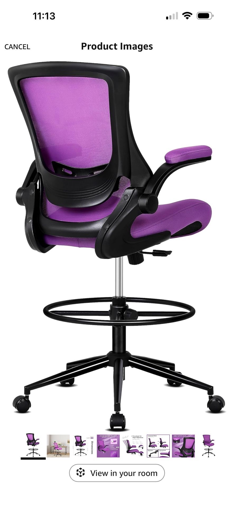 2 Brand New Purple Office Chairs