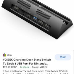 Dock Station For Nintendo Switch 