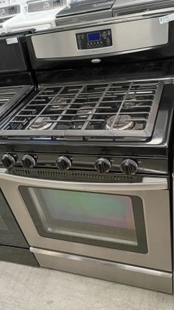 Stainless gas five burners with warranty delivery available fee depends on address 🏠🛣️🚛