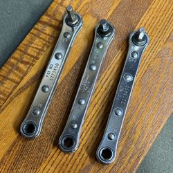 Snap-On R810S Ratcheting Closed End Wrench 1/4” - 5/16” 6pt -USA-