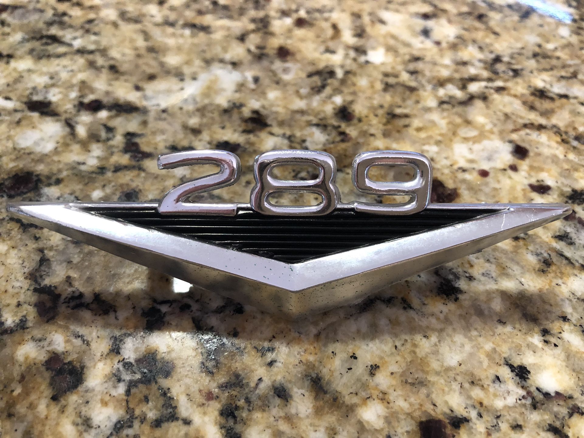 FORD MUSTANG OEM ORIGINAL 289 HIGH PERFORMANCE EMBLEM (65-67)