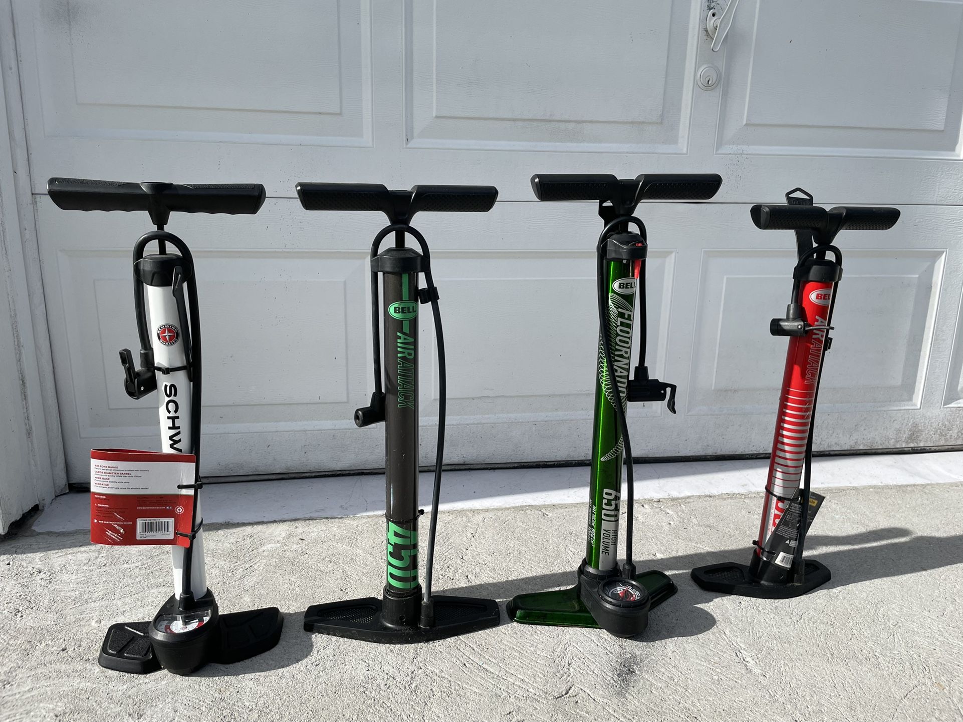 4 Bicycle Pumps For Tires Schwinn Bell Some New