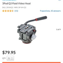 Video Tripod Head- 3Pod Fluid 