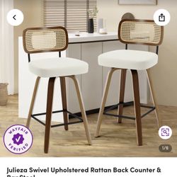 Hardly Used Rattan stools Set Of 2