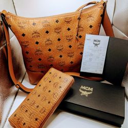 MCM HOBO MEDIUM | MCM LARGE WALLET AUTHENTIC