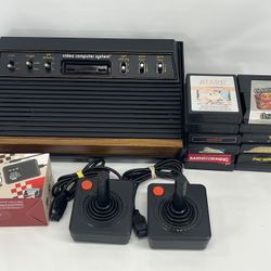 Atari 2600 Six Switch Console Light Sixer Bundle With 12 Games