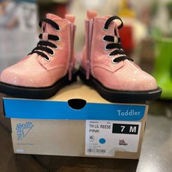 BRAND NEW THEREABOUTS TODDLER GIRLS PINK BOOTS 7M