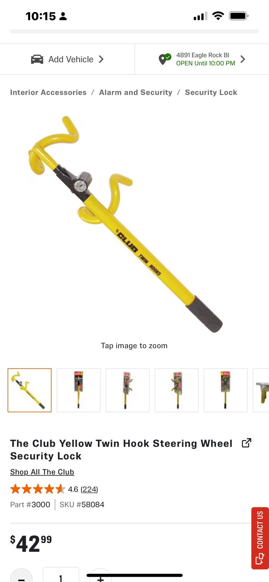 the CLUB Wheel Security Lock