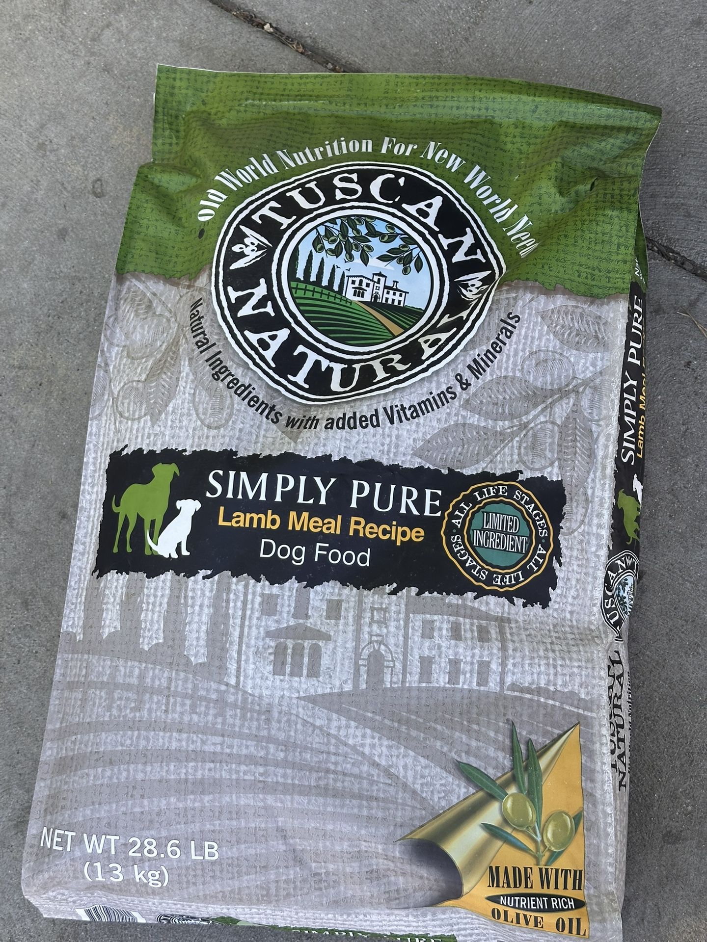 Tuscan Natural Lamb Meal Recipe Dog Food 28.6 Lbs