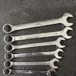 MAC Tools Metric Open-End Wrench Set 11–17mm Thin Head USA Forged