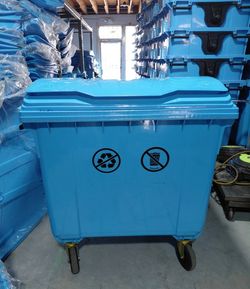 Heavy-Duty Industrial Poly Box Truck Recycle Bin / Buggy / Cart with Heavy Duty Casters