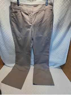Ann Taylor Loft Women’s Tailored  Khaki Trouser  Pants Size 6 Petite