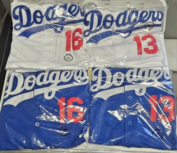 FEW LEFT DODGERS BASEBALL JERSEY $50. CASH PLEASE!!