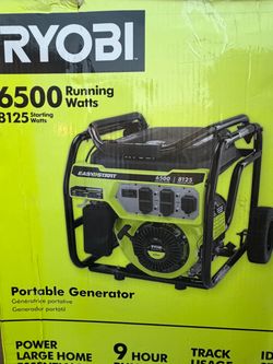 New Ryobi 6500 Watt Portable Generator backup power