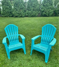 Adirondack Chairs Set of 2 Turquoise PICKUP ASAP