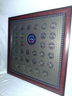 National Wild Turkery Federation Medallion Collection 1976 to 2006 - Framed 23.5"x23.5"