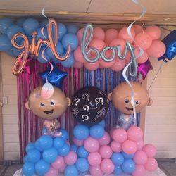 Gender Reveal Ballons Decor💙💓