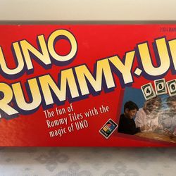 UNO Rummy Up Vintage 1993 100% Complete Board Game