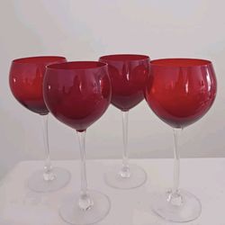 Lenox Ruby Red Wine Glasses 💵  💳  💵  Cash and Card Accepted  