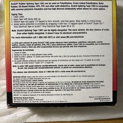 Scotch 3M 1in X 30 Ft X .030in Rubber Mastic Electric Tape