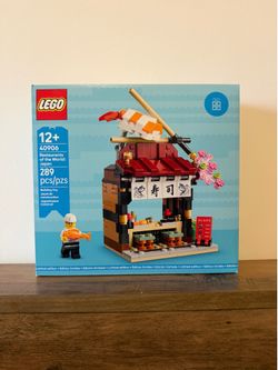 Lego Restaurants of the World: Japan 40906 GWP Sushi Shop Chef NIB Sealed