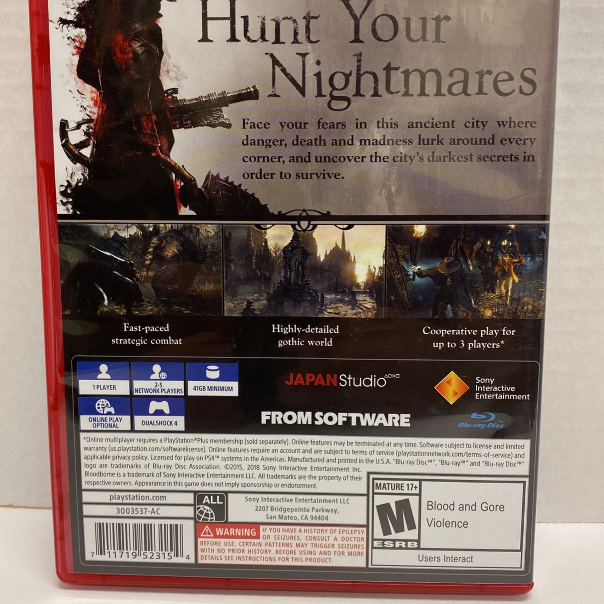 PlayStation 4 Bloodborne *Like New*