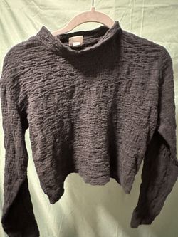 Black Relaxed Fix Turtle Neck