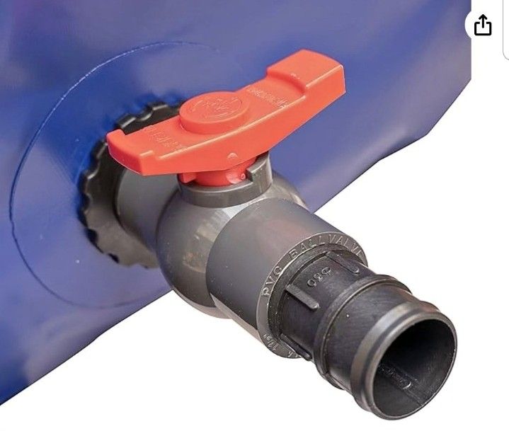 1000L/264gal Gallon Water Bladder Storage Containers with Valve Collapsible Portable Water Tank