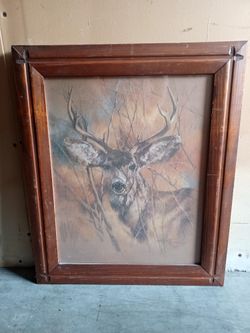 PAINTING-WHITETAIL DEER SILENT BUCK