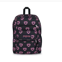 Jansport Backpack pink Hearts 