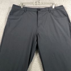 Vuori Meta Pants Mens 32x29 Light Gray Athletic Slim Fit Performance Chino