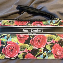Juicy Couture Floral Wristlet With Strap 
