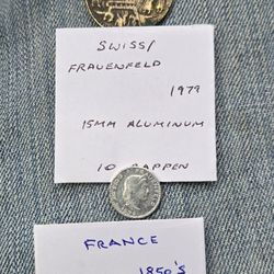 Vintage International Coins And Tokens