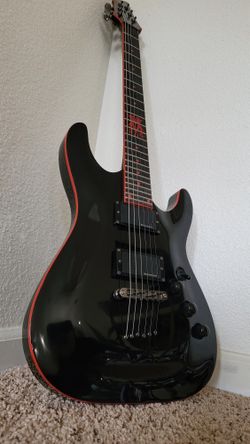日本未発売 SCHECTER C-1 SHE DEVIL ブラック&レッド RARE Schecter C-1 Diamond Series SheDevil Electric Guitar w