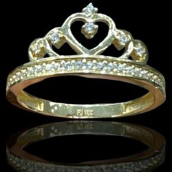 ANILLO CORONA ORO 14K