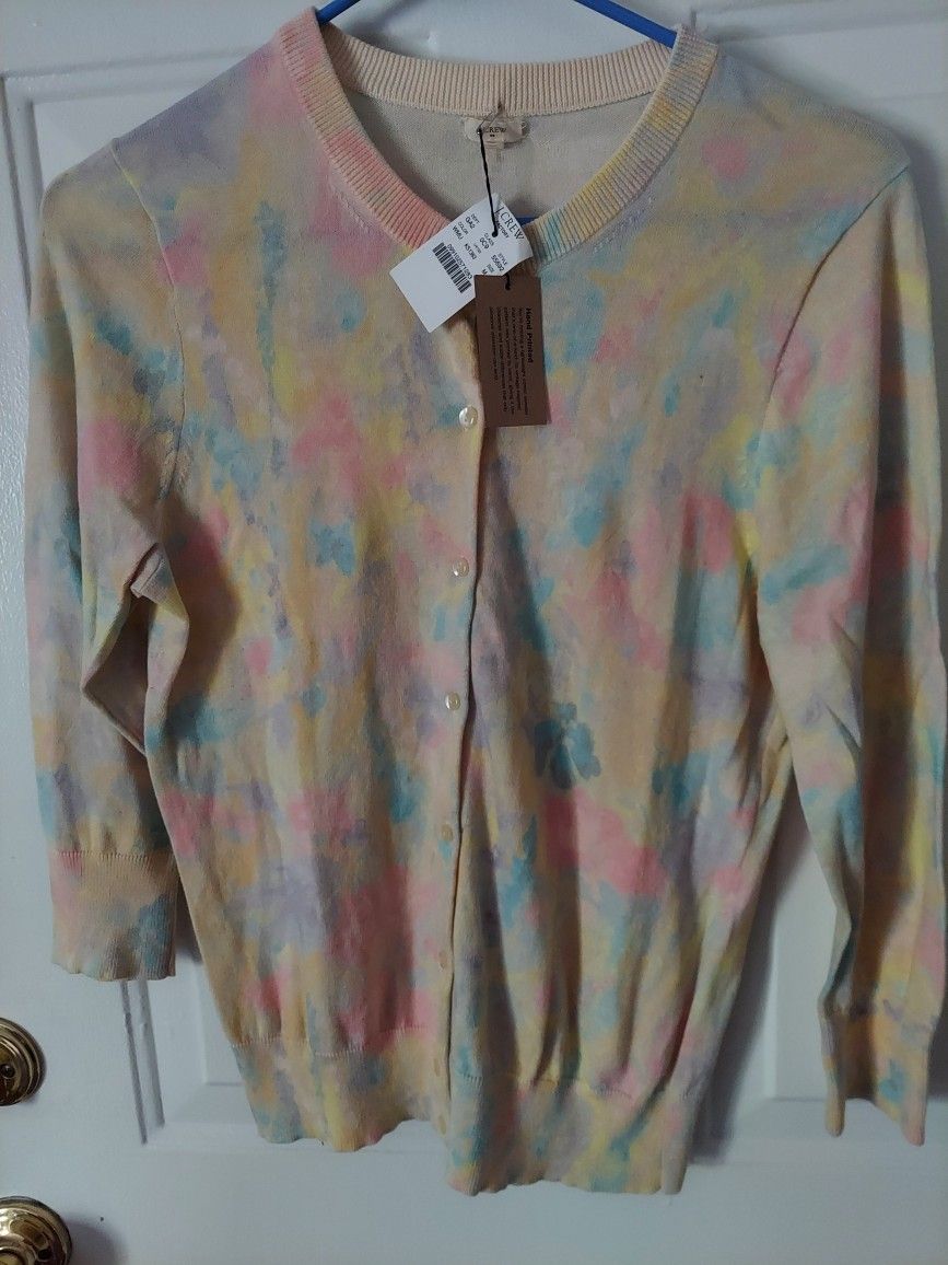 New J Crew Cotton Cardigan