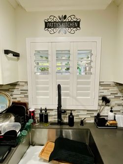 Interior Plantation Shutters | Custom Fit Real Wood Shutters | Window Shutters Sliding Door Shutters Near Me