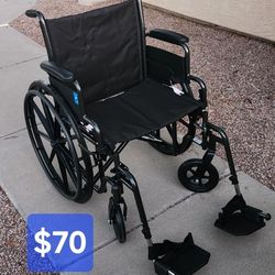Medline Wheel Chair With 20 Inch Seat