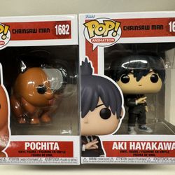 Funko Pop Chainsaw Man Pochita/Aki Hayakawa Duo