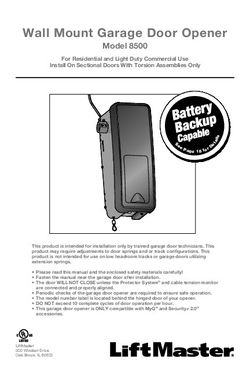 Liftmaster 8500 jack shaft garage opener