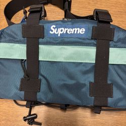 SUPREME WAIST BAG FOR SALE! Supreme Dirty/19FW/Waist Bag/Dark Teal/Nylon/Blue