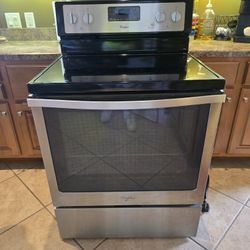 MAYTAG GLASS TOP ELECTRIC STOVE (WORKS)