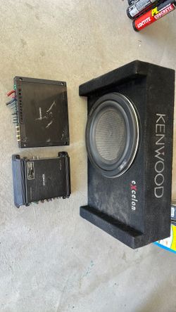 Kenwood Excelon Sub / 1000w amp & Splitter