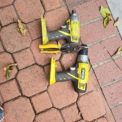 Ryoby Drill And Inpact Only Tools