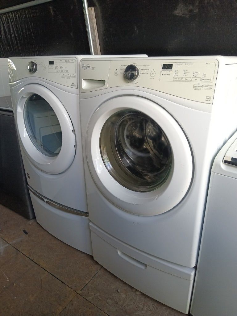 Whirlpool Front Load Washer And Dryer Set Both Works Good 💯