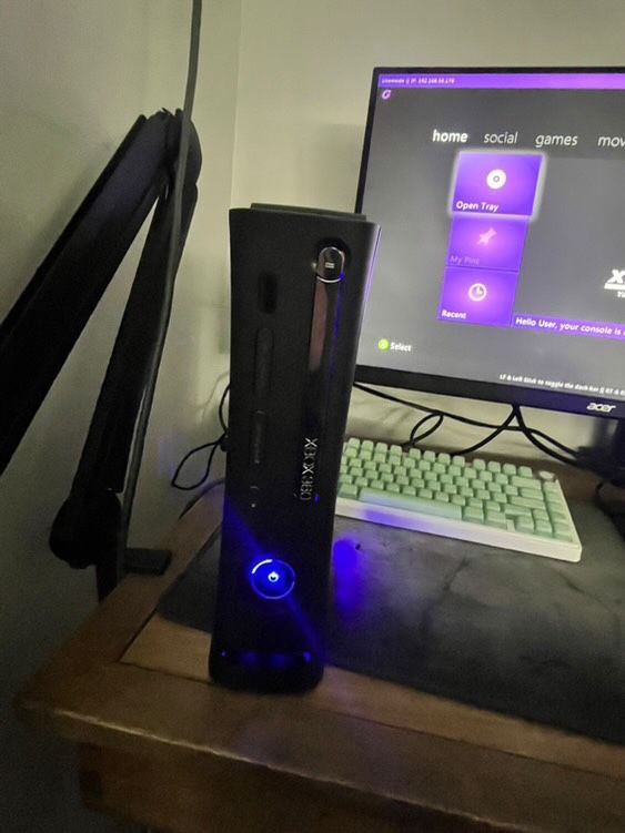 Modded Xbox 360 Jasper Instaboot RGH1.2 500gb