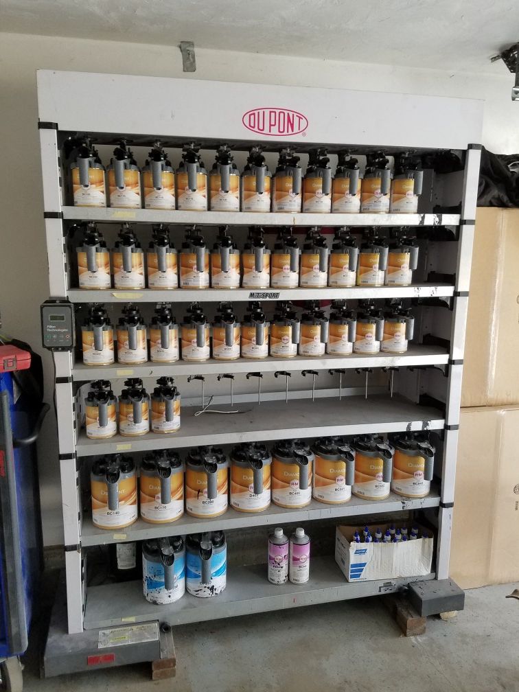 BASF RM DIAMONT PAINT SYSTEM WITH DUPONT MIXING BANK