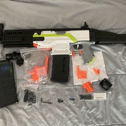 Nerf Scar L Worker Mod, with Nerf Stryfe