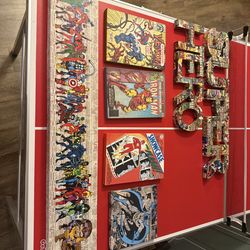 Miles Morales comic book collection and book cover.